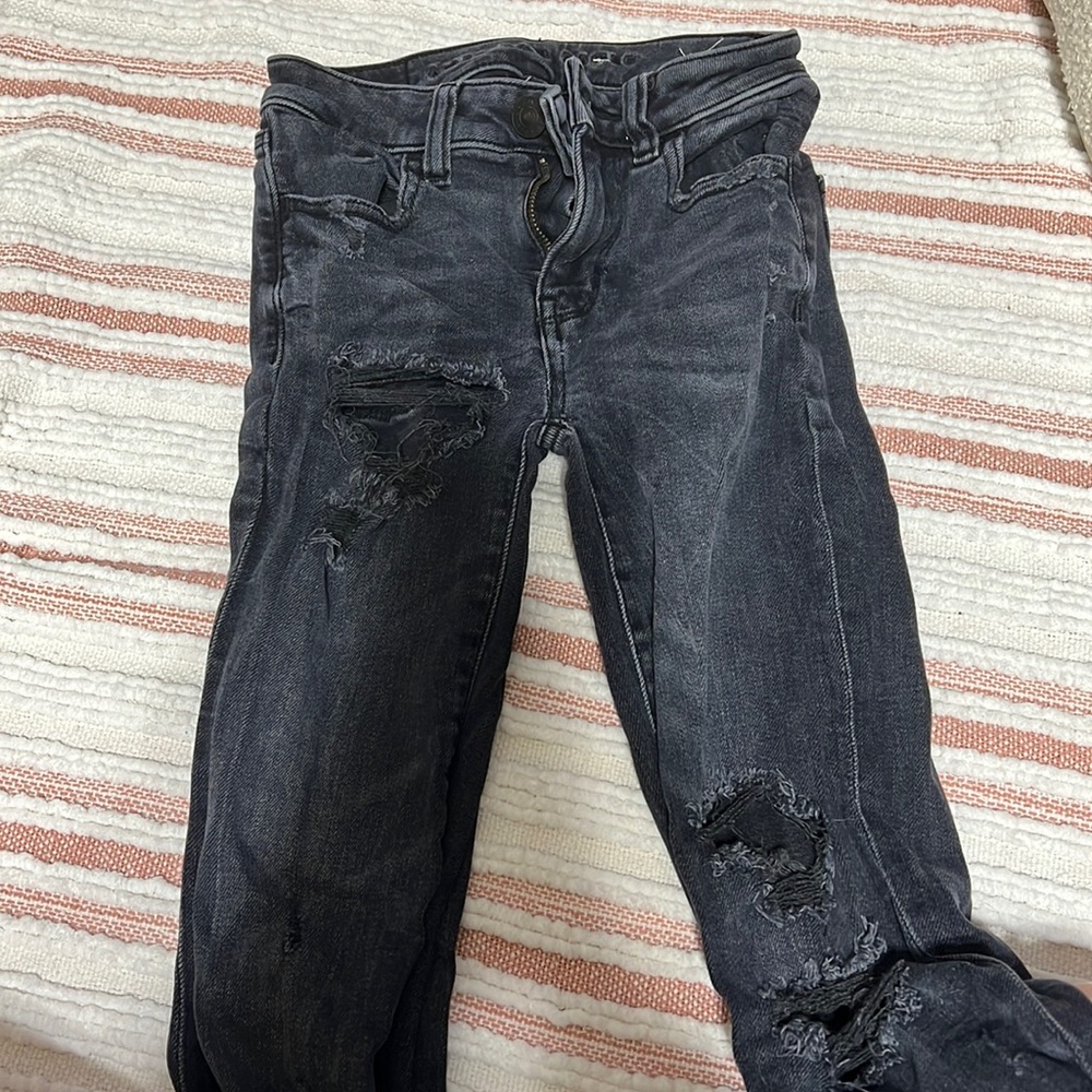 Black American Eagle 000 Jeans